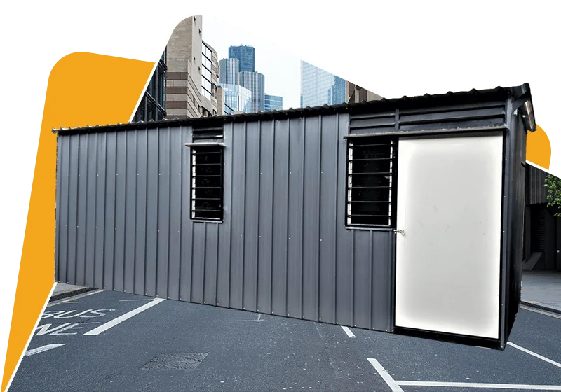 Light Duty Portable Cabin | Economy - PPGI Deck & Steel Frame Finished (NO Window & NO Electrical)