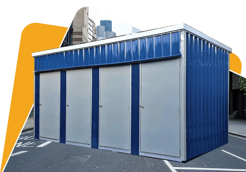 Light Duty Portable Cabin | Economy - PPGI Deck & Steel Frame Finished (NO Window & NO Electrical)