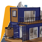 Standard Cabin House | 2 Rooms with Centre Partition (10 x 20 x 8 Ft)