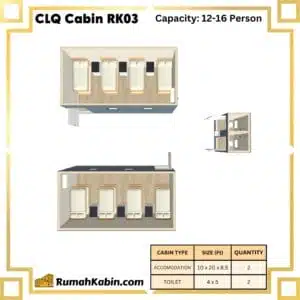 Centralized Labour Quarters (CLQ Cabin) | RK03 Capacity: 12-16 Person - Image 5