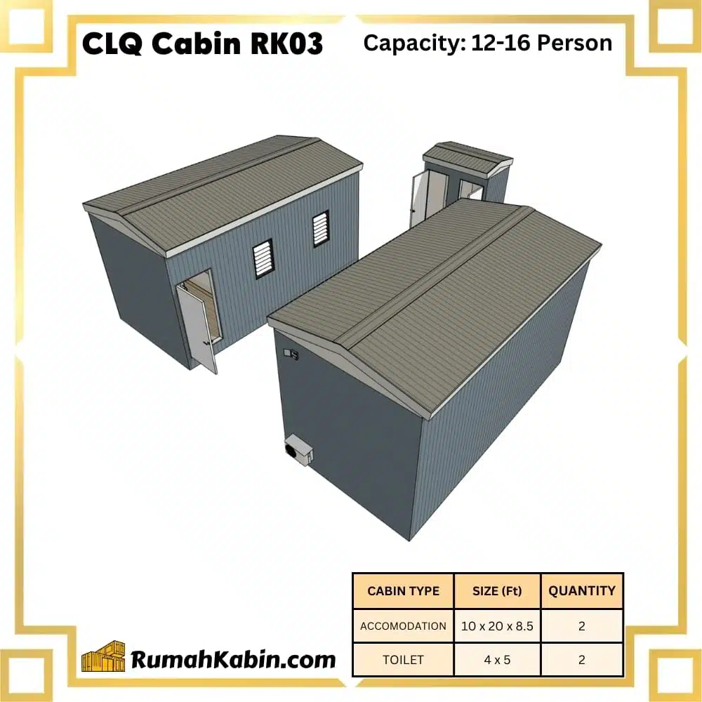 Centralized Labour Quarters (CLQ Cabin) | RK03 Capacity: 12-16 Person - Image 1