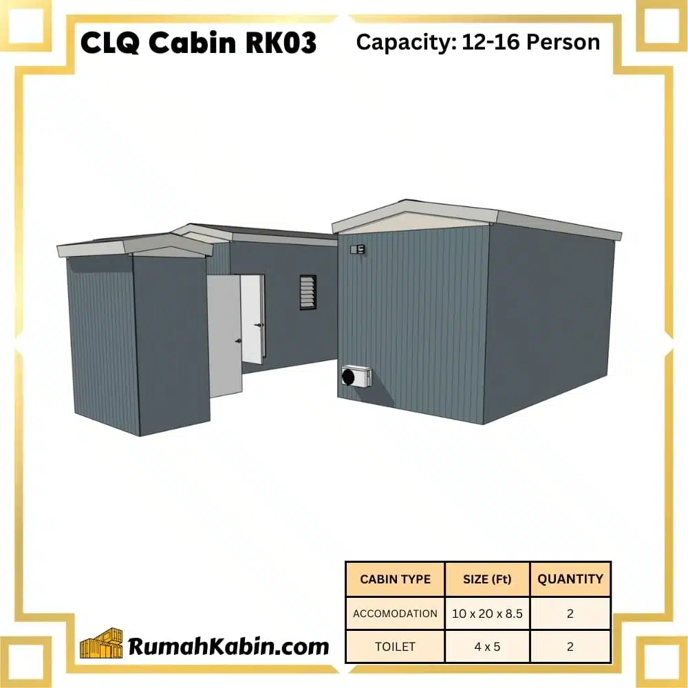 Centralized Labour Quarters (CLQ Cabin) | RK03 Capacity: 12-16 Person - Image 3
